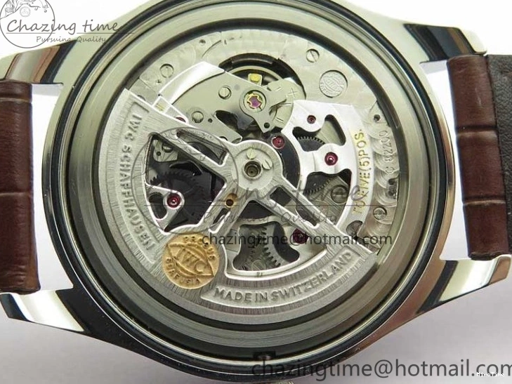 MIROTIME 0201 Original Portuguese IW358304 ZF 1:1 Best Edition SS White Dial RG Markers on Leather Strap A 7077